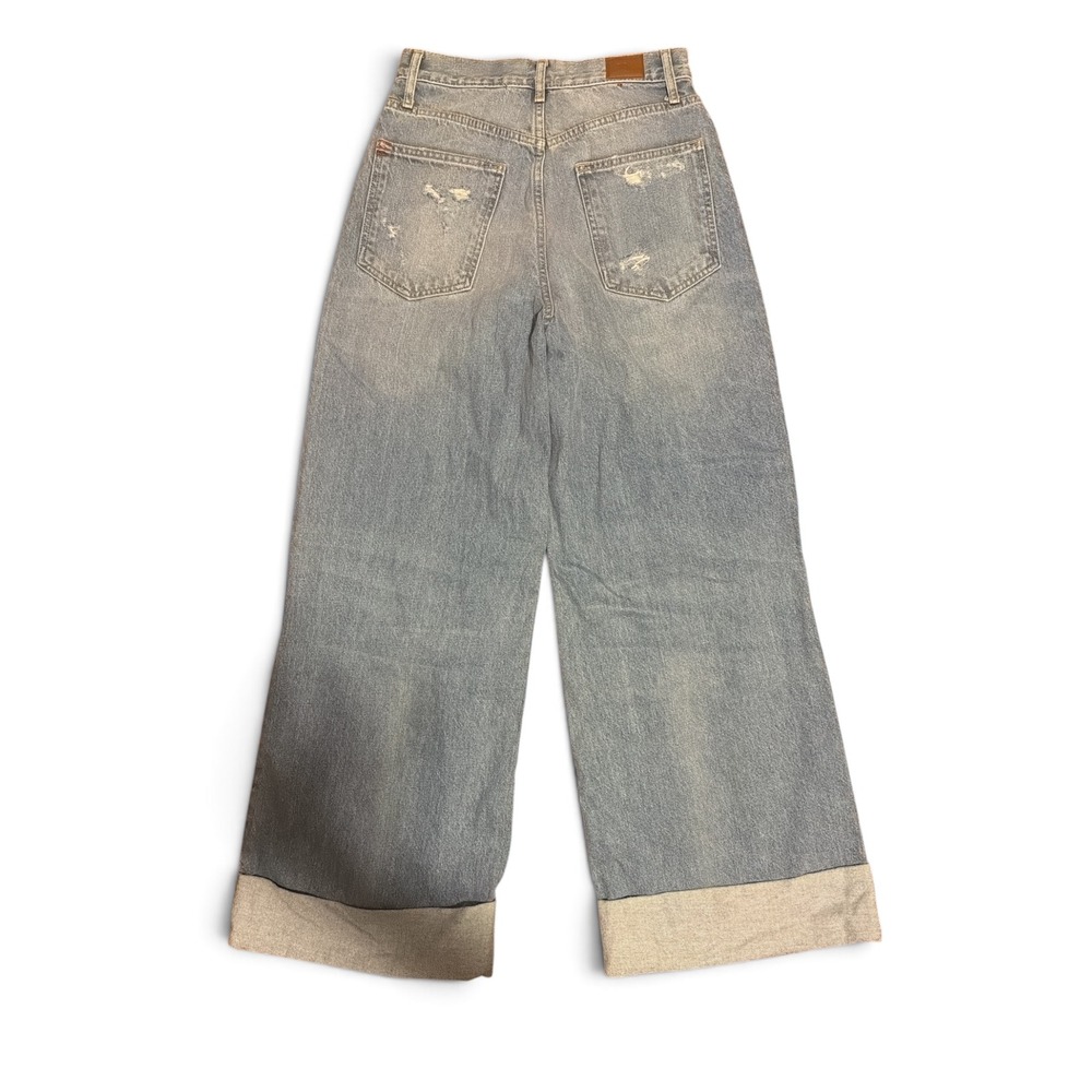 BDG Urban Outfitters Skater Baggy Jeans Light Wash Distressed Wide Leg 26 Womens - Picture 3 of 5